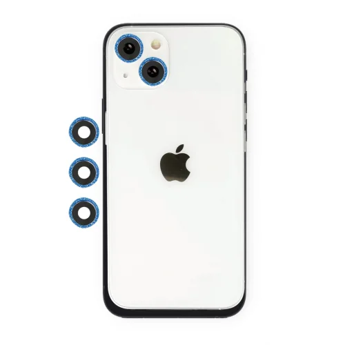 Mey İthalat®  iPhone 14 Shine Kamera Lens - Mavi