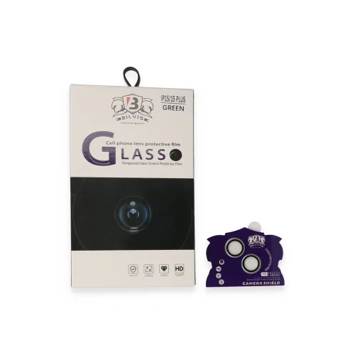 Mey İthalat®  iPhone 15 Bilvis Titan Kamera Lens - Yeşil