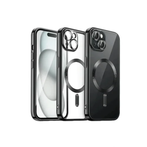 Mey İthalat®  iPhone 15 Kılıf Kross Magneticsafe Kapak - Siyah