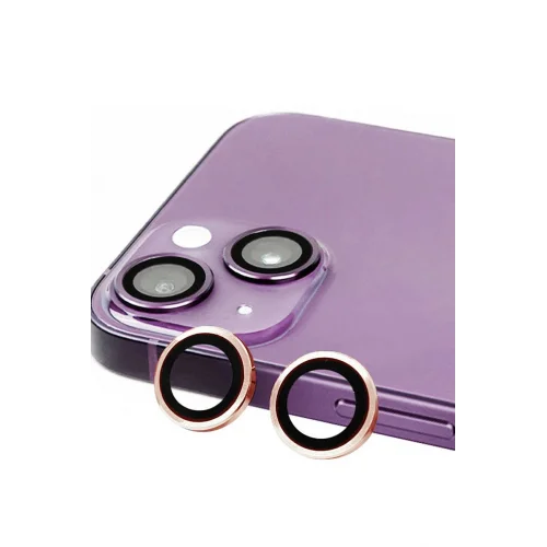 Mey İthalat®  iPhone 15 Plus Raze Metal Kamera Lens - Pembe