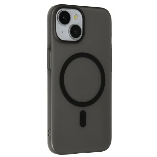 Mey İthalat®  iPhone 15 Plus Tuna PC Slim Magsafe Kapak - Siyah