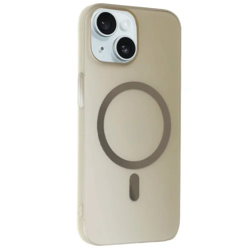 Mey İthalat®  iPhone 15 Plus Tuna PC Slim Magsafe Kapak - Titan Gri