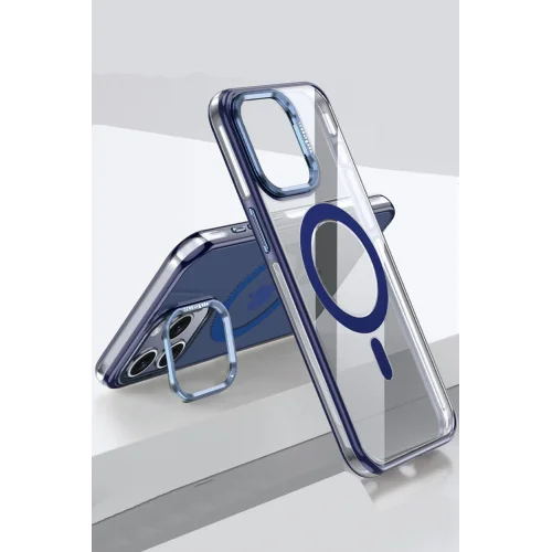 Mey İthalat®  iPhone 15 Pro Drop Magsafe Kapak - Lacivert