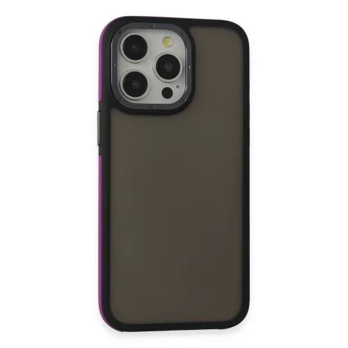 Mey İthalat®  iPhone 15 Pro Harvel Kapak - Derin Mor