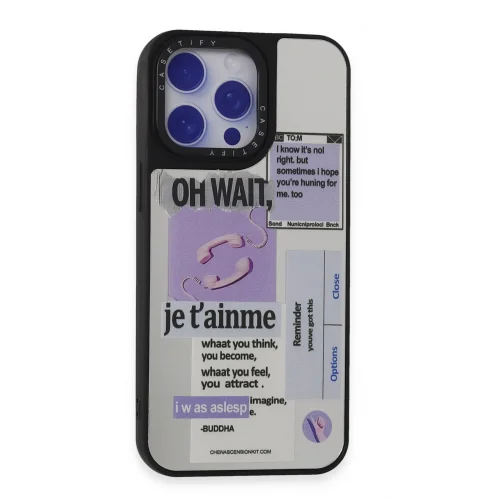 Mey İthalat®  iPhone 15 Pro Kılıf Mirror Desenli Kapak - Mirror - 4