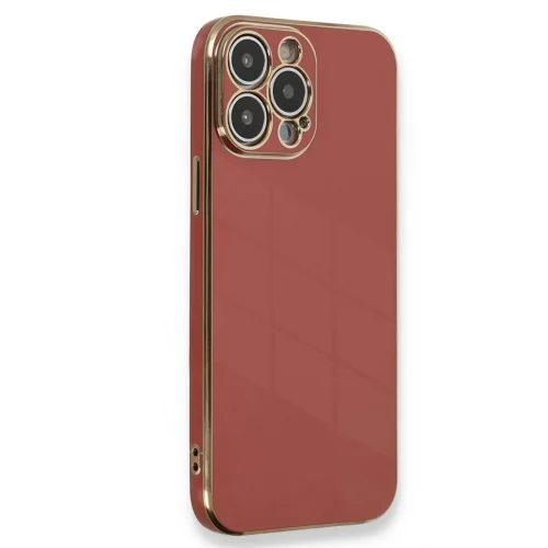 Mey İthalat®  iPhone 15 Pro Kılıf Volet Silikon - Kırmızı