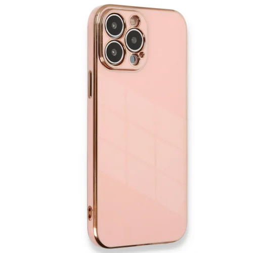 Mey İthalat®  iPhone 15 Pro Kılıf Volet Silikon - Pembe
