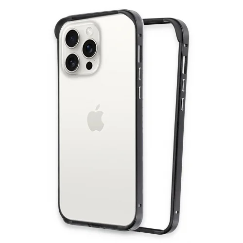 Mey İthalat®  iPhone 15 Pro Land Bumper Koruma Kapak - Siyah