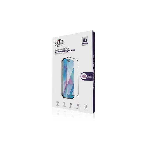 Mey İthalat®  iPhone 15 Pro Max Bilvis 0.18mm Plus Cam Ekran Koruyucu