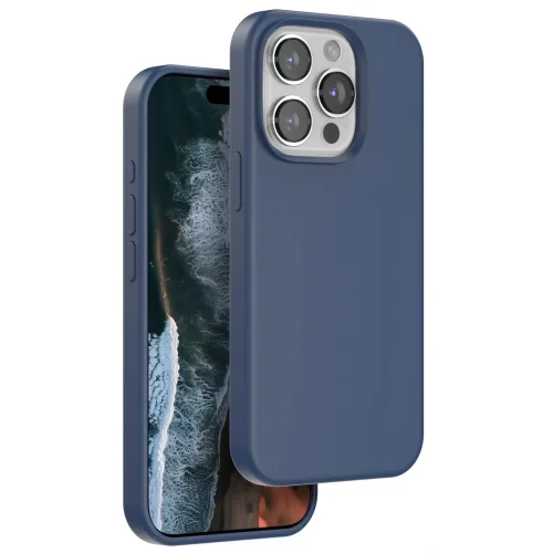 Mey İthalat®  iPhone 15 Pro Max Home Magsafe Kapak - Lacivert