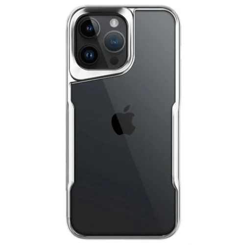 Mey İthalat®  iPhone 15 Pro Max Kılıf Boyi Silikon Kapak - Gümüş