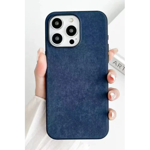 Mey İthalat®  iPhone 15 Pro Max Kılıf Karen Magsafe Kapak - Lacivert