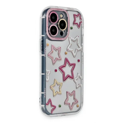 Mey İthalat®  iPhone 15 Pro Max Kılıf Reflexion Desenli Kapak - Desen 3