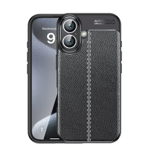 Mey İthalat®  iPhone 16 Kılıf Auto Focus Kapak - Siyah