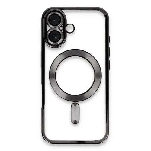Mey İthalat®  iPhone 16 Kılıf Kross Magneticsafe Kapak - Siyah