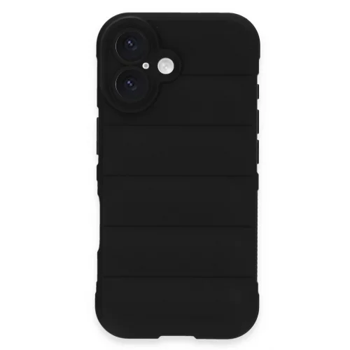 Mey İthalat®  iPhone 16 Kılıf Optimum Silikon - Siyah