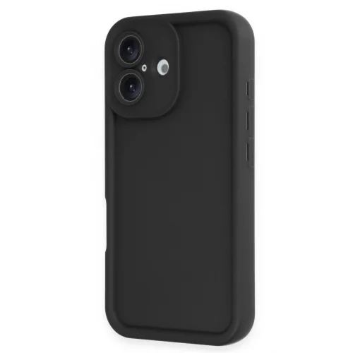 Mey İthalat®  iPhone 16 Kılıf Viera Silikon - Siyah
