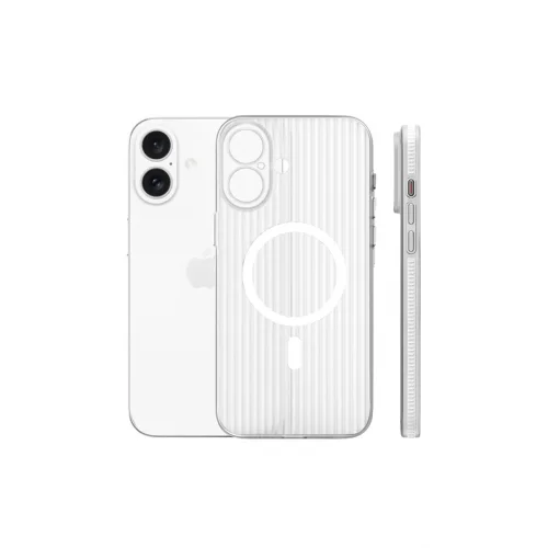Mey İthalat®  iPhone 16 Line Magsafe Kapak - Beyaz