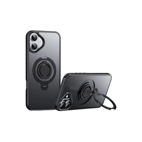 Mey İthalat®  iPhone 16 Plus Avatar 360 Dönen Magsafe Kapak - Siyah