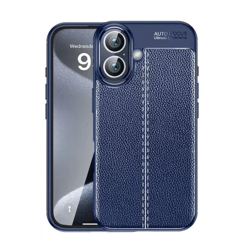 Mey İthalat®  iPhone 16 Plus Kılıf Auto Focus Kapak - Lacivert