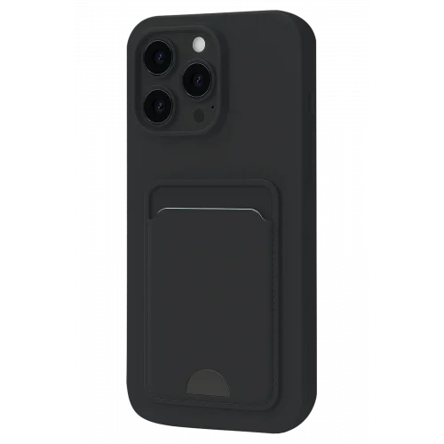 Mey İthalat®  iPhone 16 Plus Kılıf Kelvin Kartvizitli Silikon - Siyah