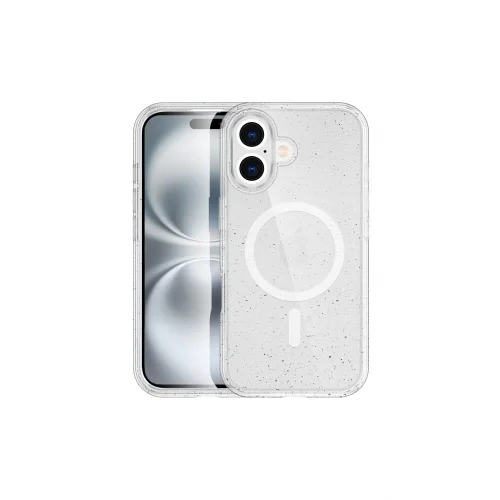 Mey İthalat®  iPhone 16 Plus Kılıf Star Magsafe Kapak - Şeffaf