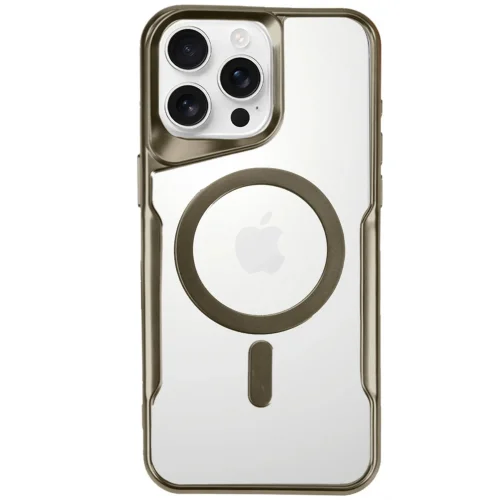 Mey İthalat®  iPhone 16 Pro Kılıf Boyi Magsafe Silikon Kapak - Desert