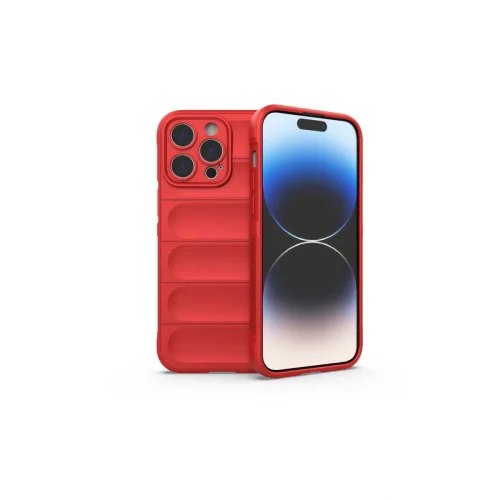 Mey İthalat®  iPhone 16 Pro Kılıf Optimum Silikon - Kırmızı