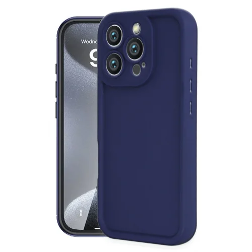 Mey İthalat®  iPhone 16 Pro Kılıf Viera Silikon - Lacivert