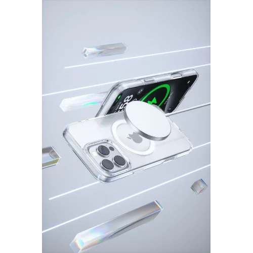 Mey İthalat®  iPhone 16 Pro Max Gleam PC Sert Magsafe Kılıf - Şeffaf