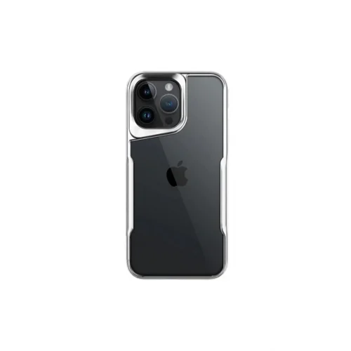 Mey İthalat®  iPhone 16 Pro Max Kılıf Boyi Silikon Kapak - Gümüş