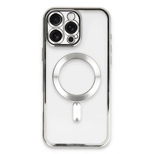 Mey İthalat®  iPhone 16 Pro Max Kılıf Kross Magneticsafe Kapak - Gümüş