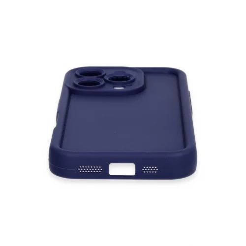 Mey İthalat®  iPhone 16 Pro Max Kılıf Viera Silikon - Lacivert