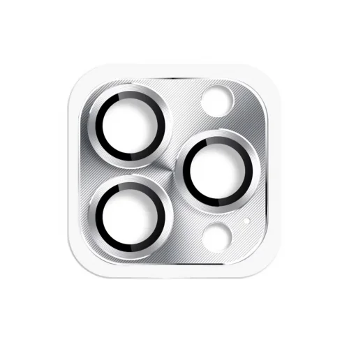Mey İthalat®  iPhone 16 Pro Max Pers Alüminyum Kamera Lens - Gümüş