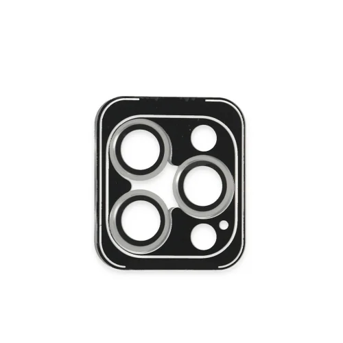 Mey İthalat®  iPhone 16 Pro Max PVD Metal Kamera Lens - Gümüş
