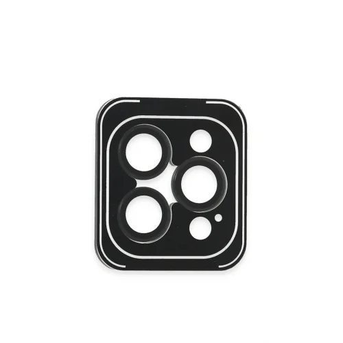 Mey İthalat®  iPhone 16 Pro Max PVD Metal Kamera Lens - Siyah