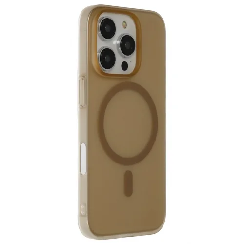 Mey İthalat®  iPhone 16 Pro Max Tuna PC Slim Magsafe Kapak - Çöl Titanyum