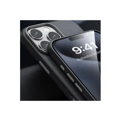 Mey İthalat®  iPhone 16 Pro Max Wonder Deri Magsafe Kapak - Bronz