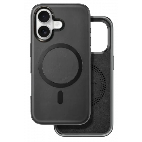 Mey İthalat®  iPhone 16 Puskas Magsafe Kapak - Siyah