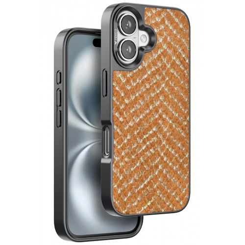Mey İthalat®  iPhone 16 Viper Kapak - Kahverengi