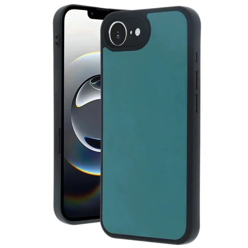 Mey İthalat®  iPhone 16E Kılıf Aras Deri Kapak - Açık Yeşil