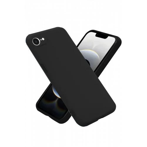 Mey İthalat®  iPhone 16E Kılıf First Silikon - Siyah