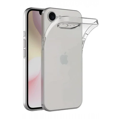 Mey İthalat®  iPhone 16E Kılıf Lüx Şeffaf Silikon