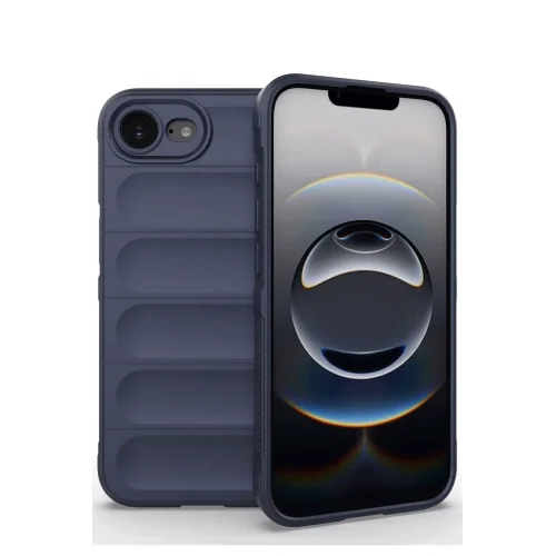 Mey İthalat®  iPhone 16E Kılıf Optimum Silikon - Lacivert