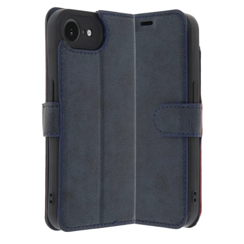 Mey İthalat®   iPhone 16E Kılıf Trend S Plus Kapaklı Kılıf - Lacivert