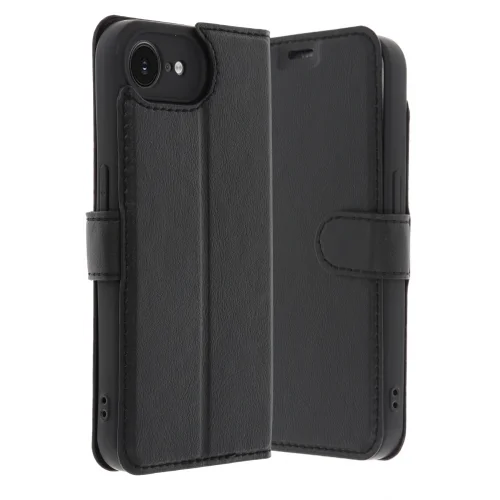 Mey İthalat®   iPhone 16E Kılıf Trend S Plus Kapaklı Kılıf - Siyah