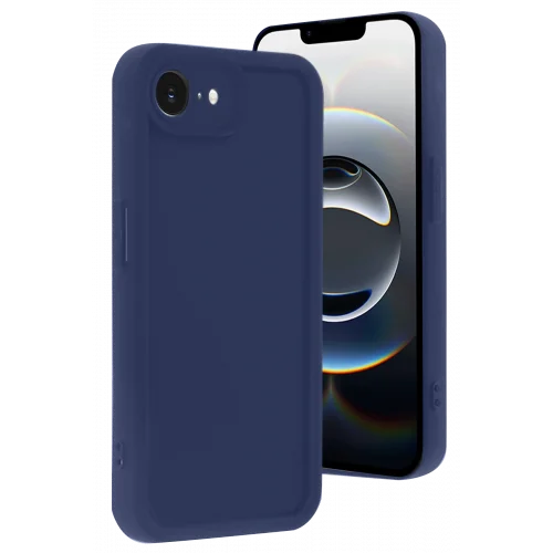 Mey İthalat®  iPhone 16E Kılıf Viera Silikon - Lacivert