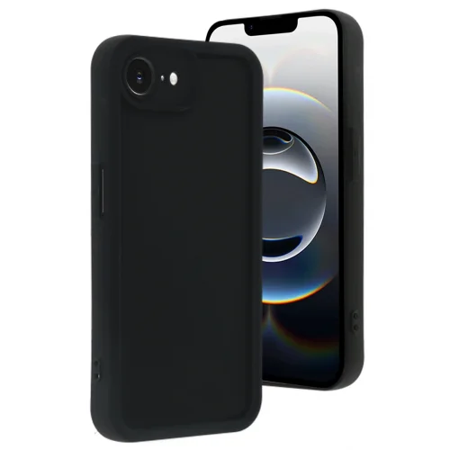 Mey İthalat®  iPhone 16E Kılıf Viera Silikon - Siyah