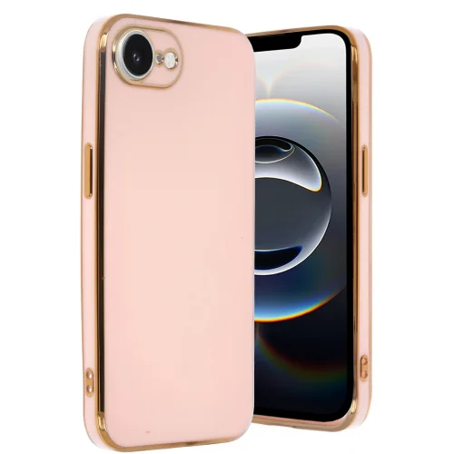 Mey İthalat®  iPhone 16E Kılıf Volet Silikon - Pembe