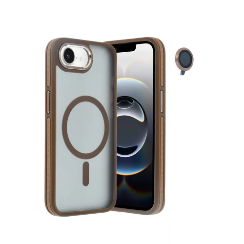 Mey İthalat®  iPhone 16E Winner Magsafe Kapak - Gold